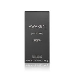 TUMI Awaken fragrance notes visual with bergamot and cedarwood base
