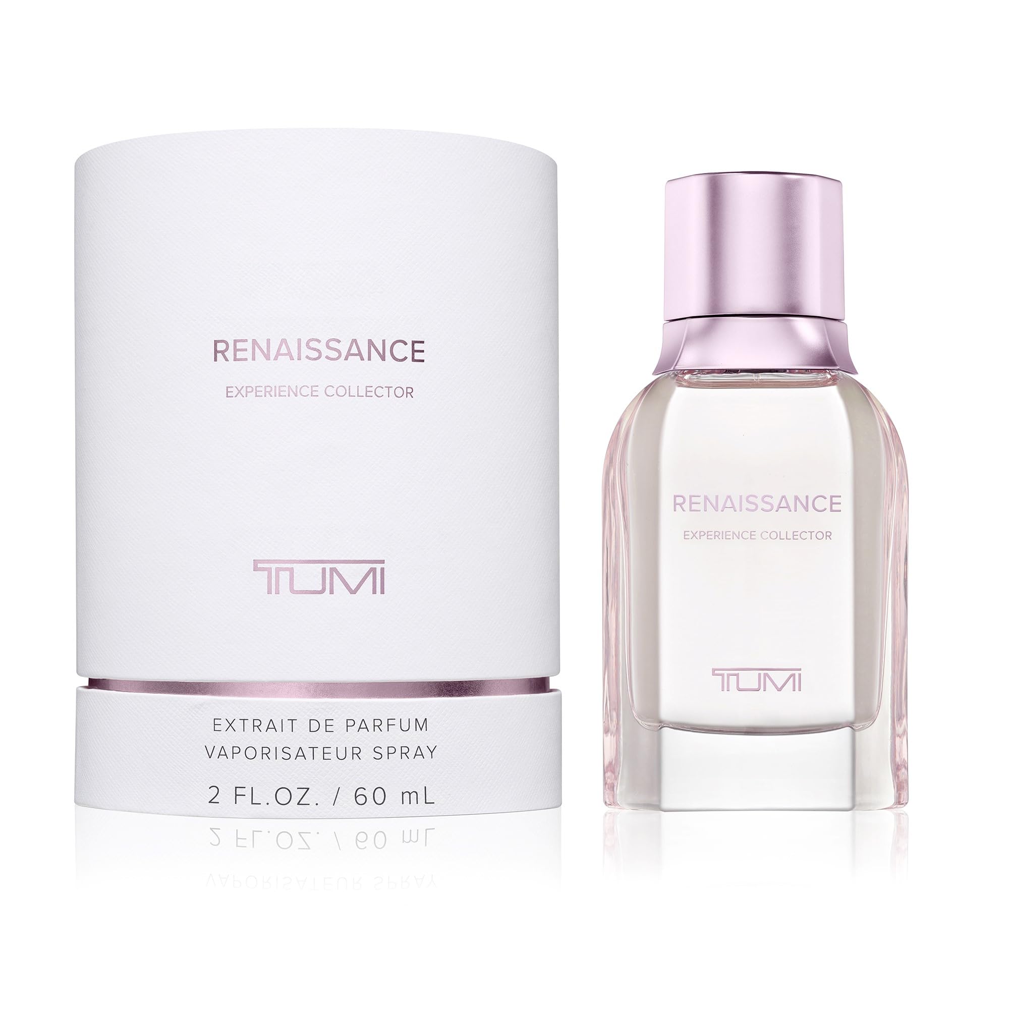 TUMI Renaissance Experience Collector bottle pour shows sleek glass and premium cap for travel