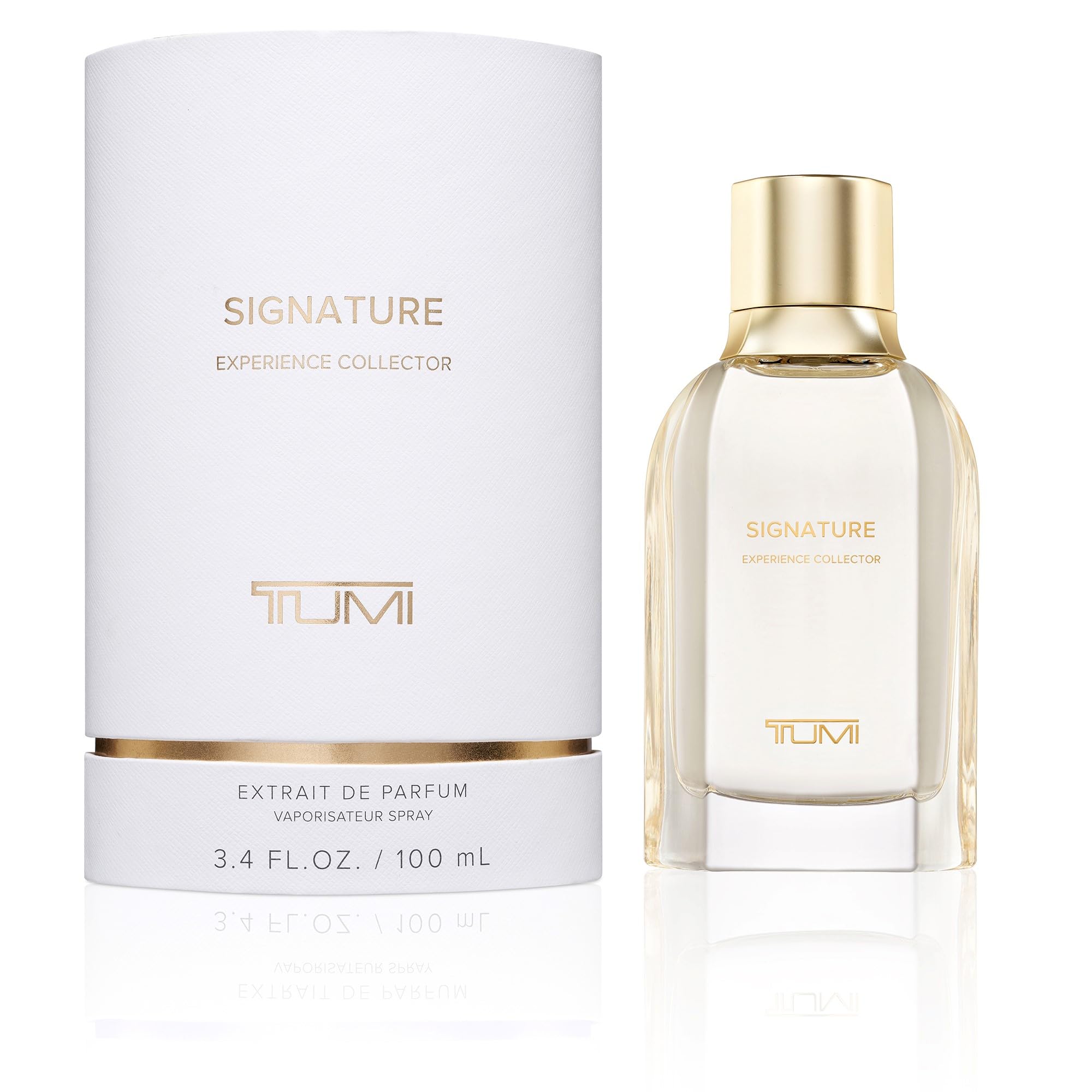 TUMI Signature Experience Collector bottle front view, ideal for daily elegance.