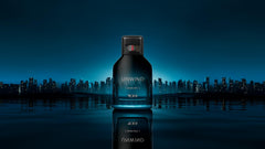 TUMI Unwind packaging display presents a refined gift ready presentation.