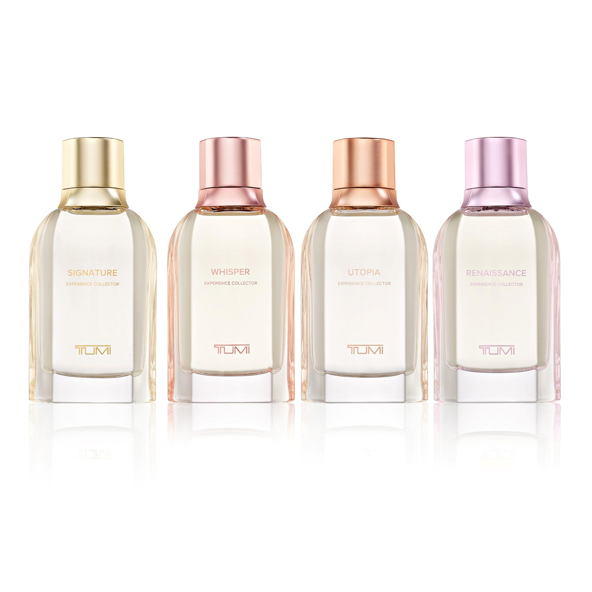 TUMI Utopia Experience Collector lifestyle scene illustrating travel-ready fragrance for journeys.
