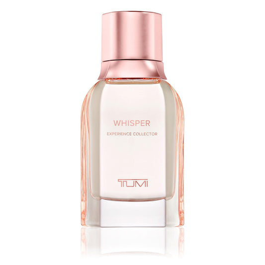 TUMI Whisper Experience Collector packaging closeup highlights luxury gift appeal