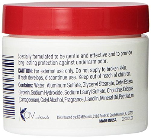 Tussy Deodorant Cream Original 1.7 oz four-pack packaging front view for easy stocking