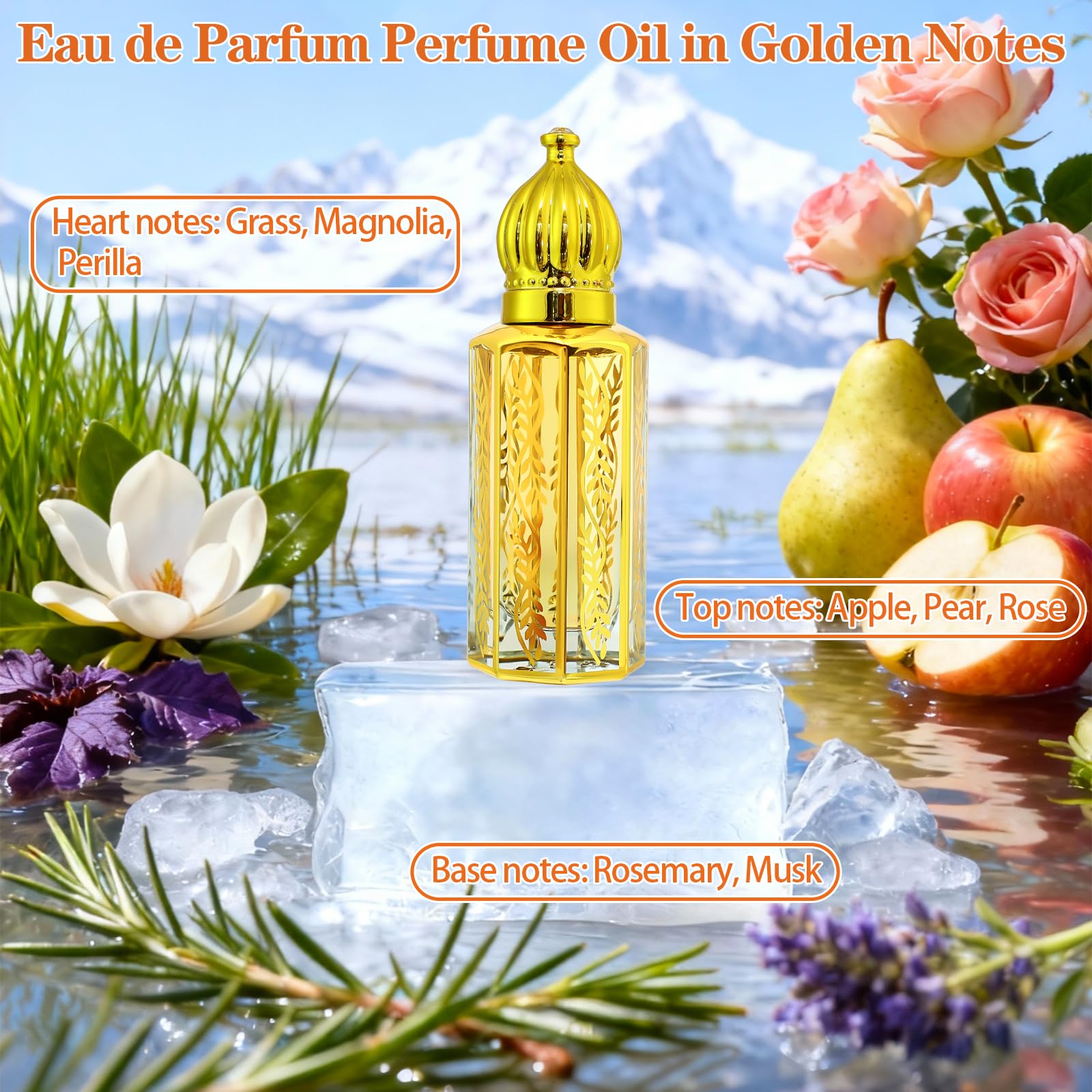 Tuteshow Arabic perfume pack purple bottle offers a refreshing cologne-like scent