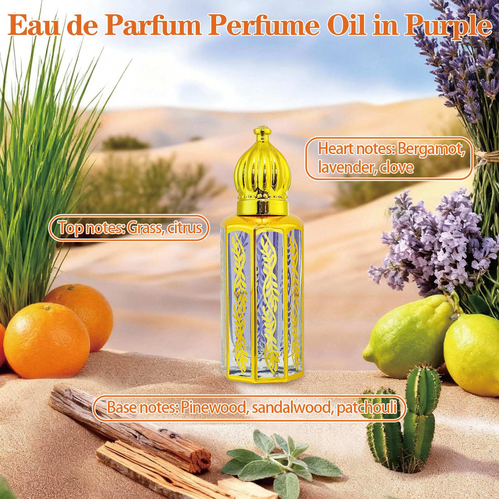 Tuteshow Arabic perfume pack roll-on application for easy on-the-go use