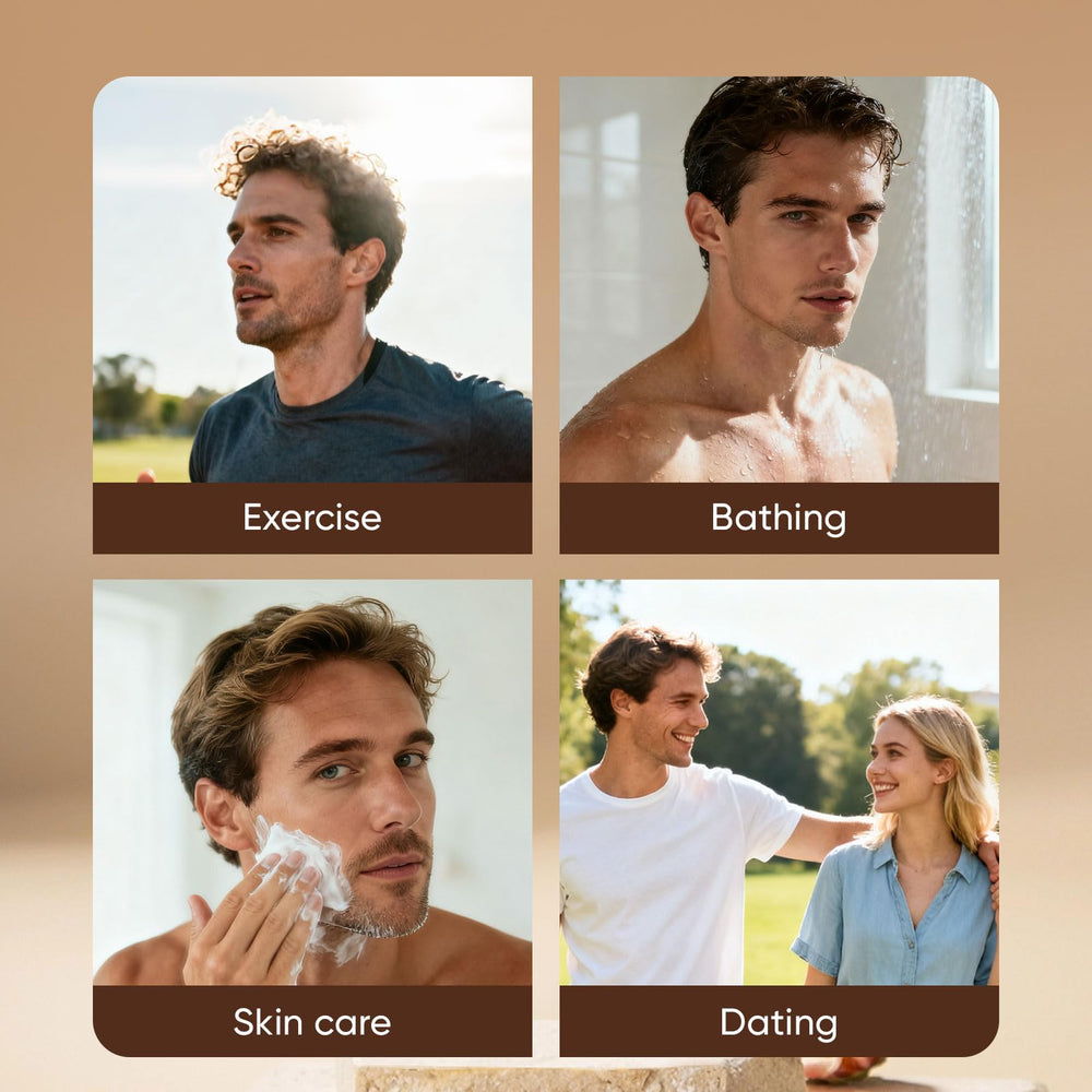 Masculine scent inspired by refined colognes lingering throughout the day.