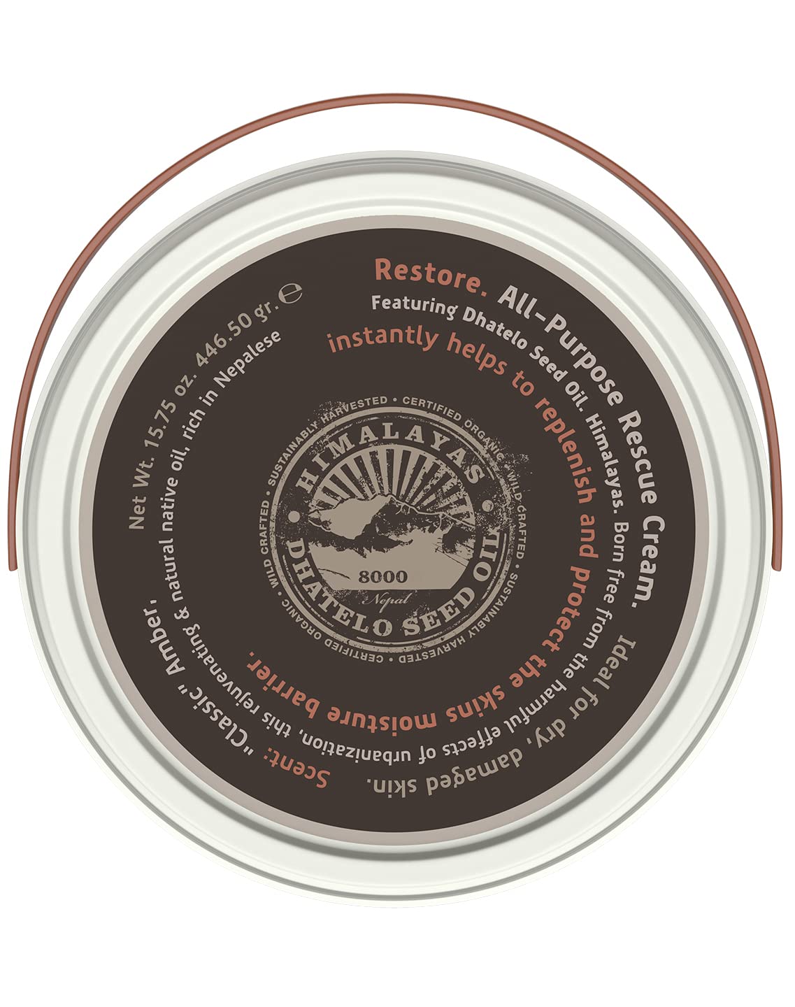 Tweak’d by Nature Restore cream jar close-up shows rich texture for dry skin nourishment.