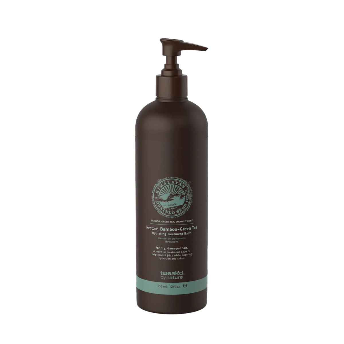 Tweak’d by Nature Restore Leave-In Balm bottle front for radiant shine
