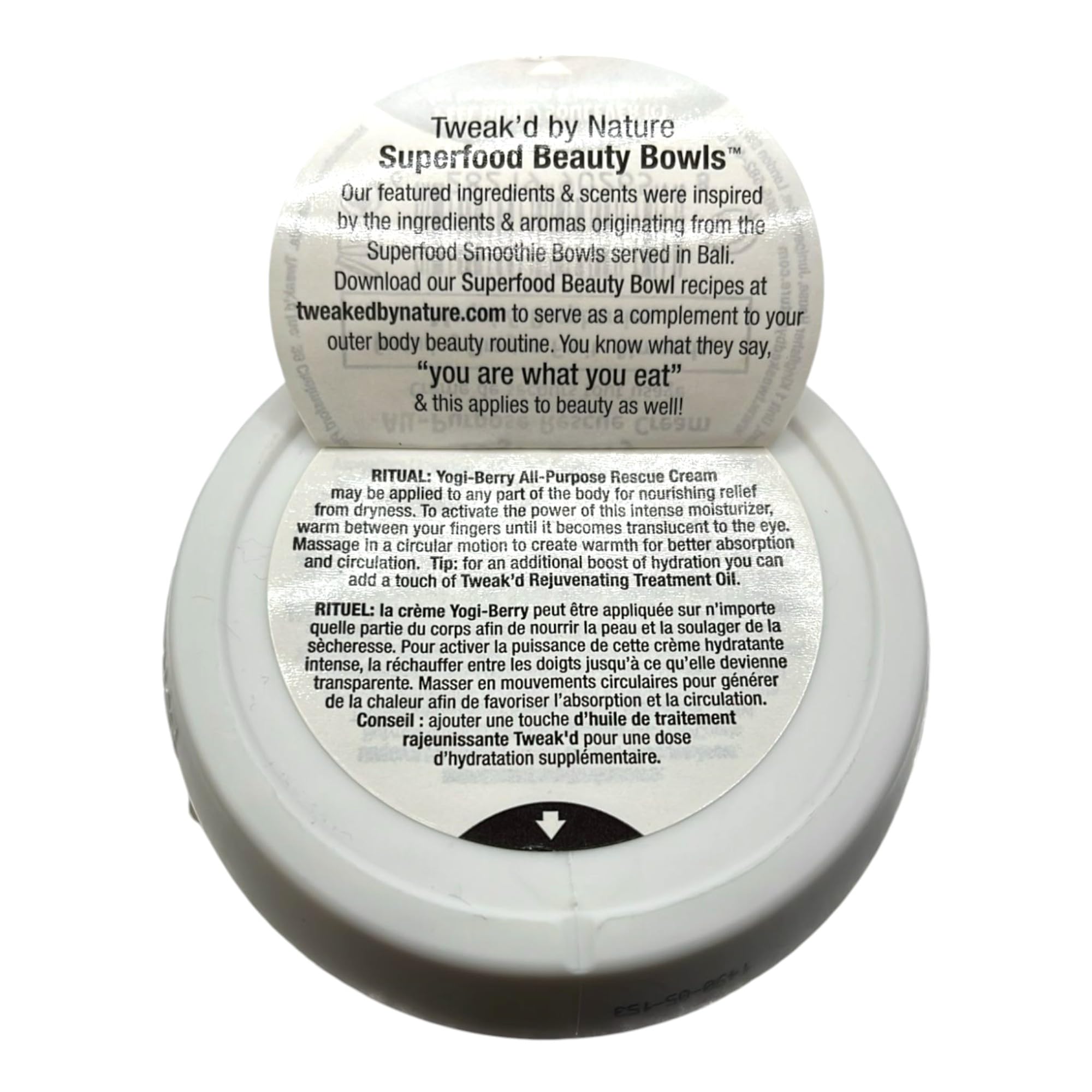 Tweak'd by Nature Yogi-Berry Cream scent evokes calming self-care rituals