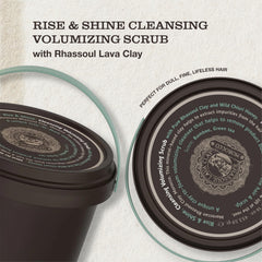 Tweak'd Rise & Shine bottle being poured, showing exfoliation and scalp cleansing.
