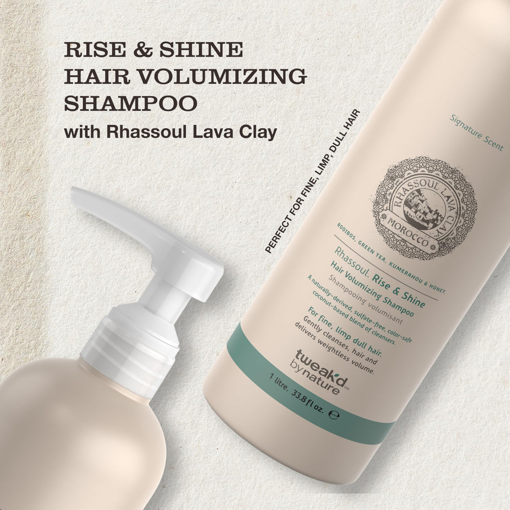 Rise & Shine foamy lather demonstrates cleansing action and root lift