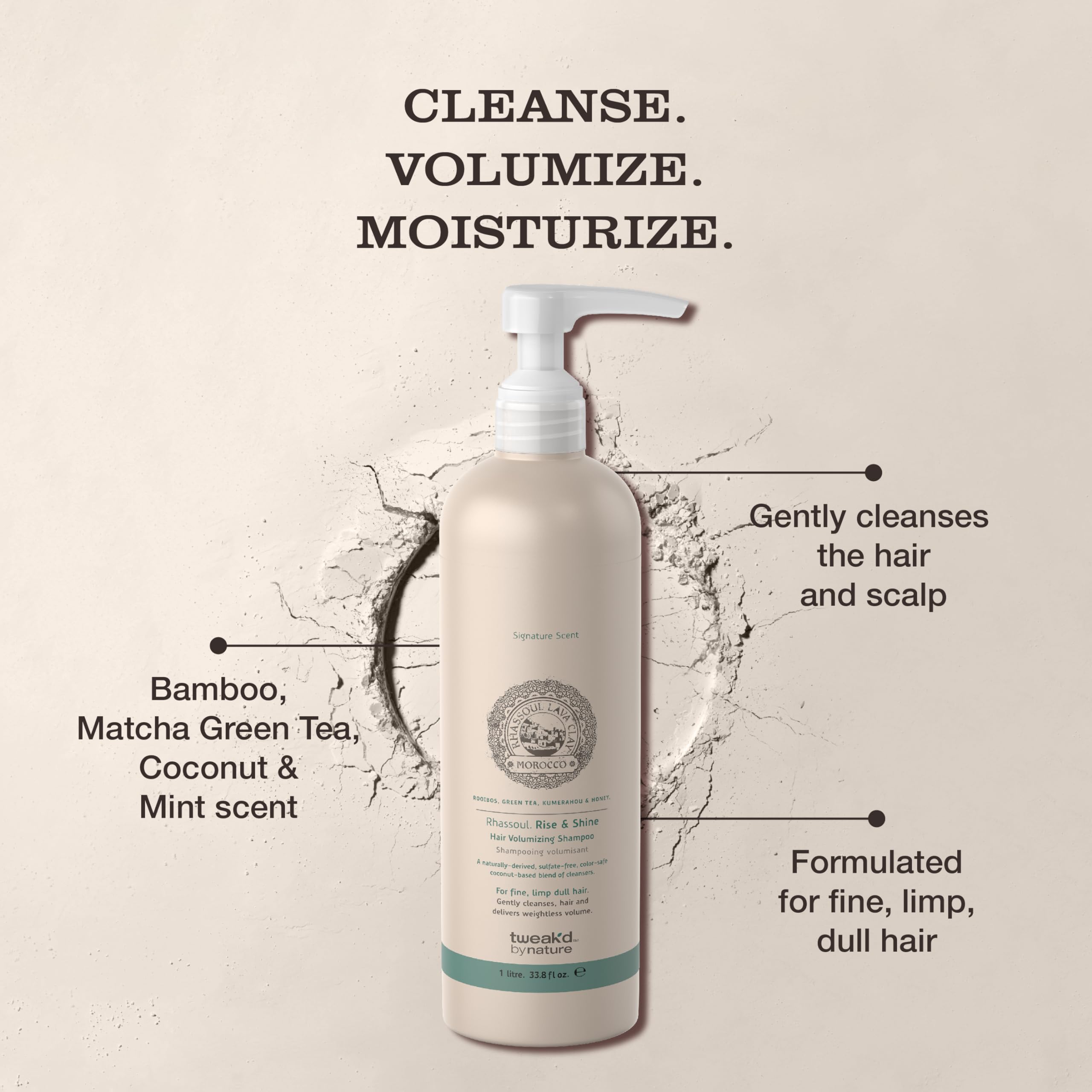 Rise & Shine roots lifted by shampoo providing natural volume