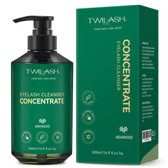 TWILASH BY DLY eyelash cleanser concentrate bottle, ideal for salon and home use.