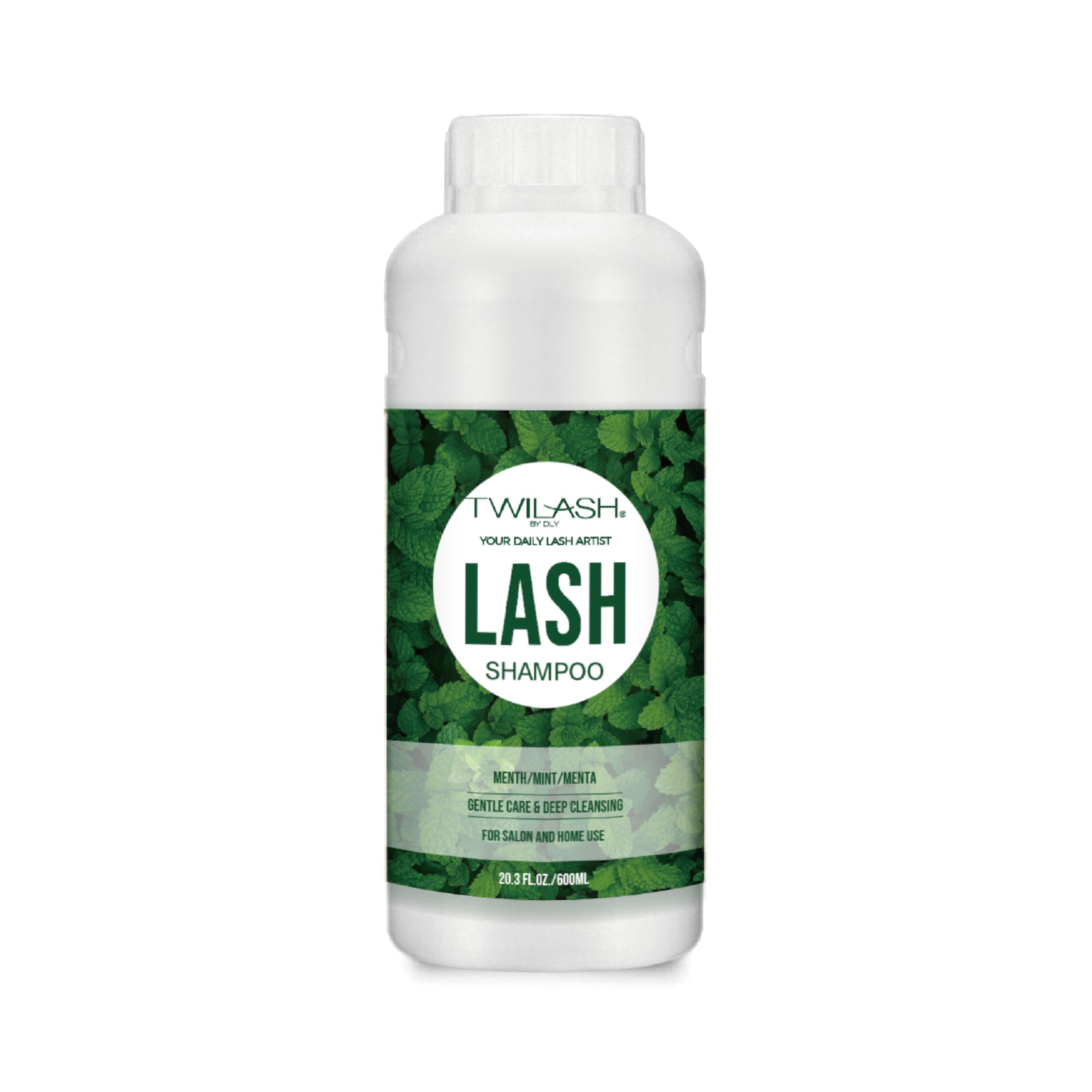 TWILASH BY DLY lash shampoo 600ml bottle view for salon and home use