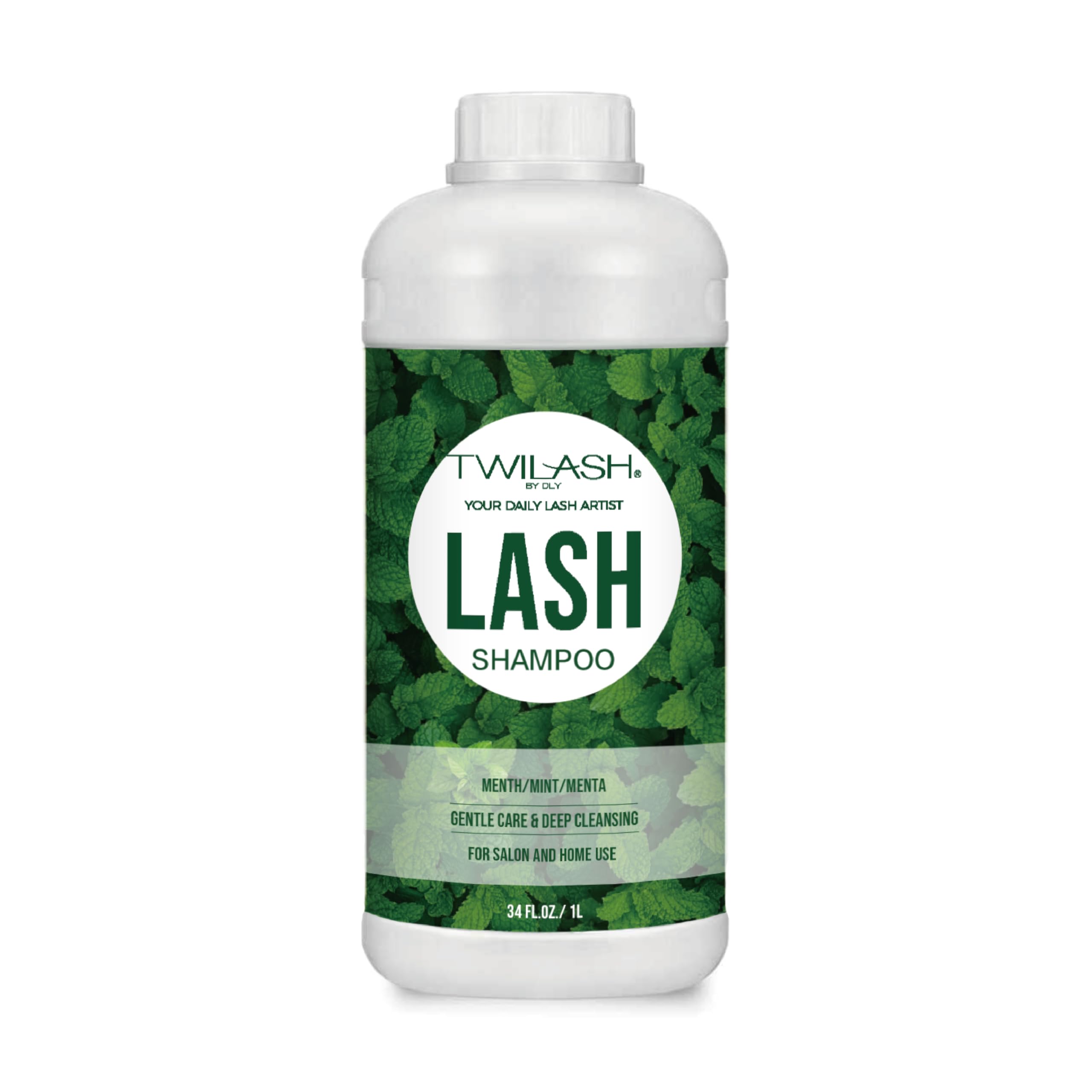 Twilash by DLY lash shampoo bottle with gentle foaming formula for clean lashes.