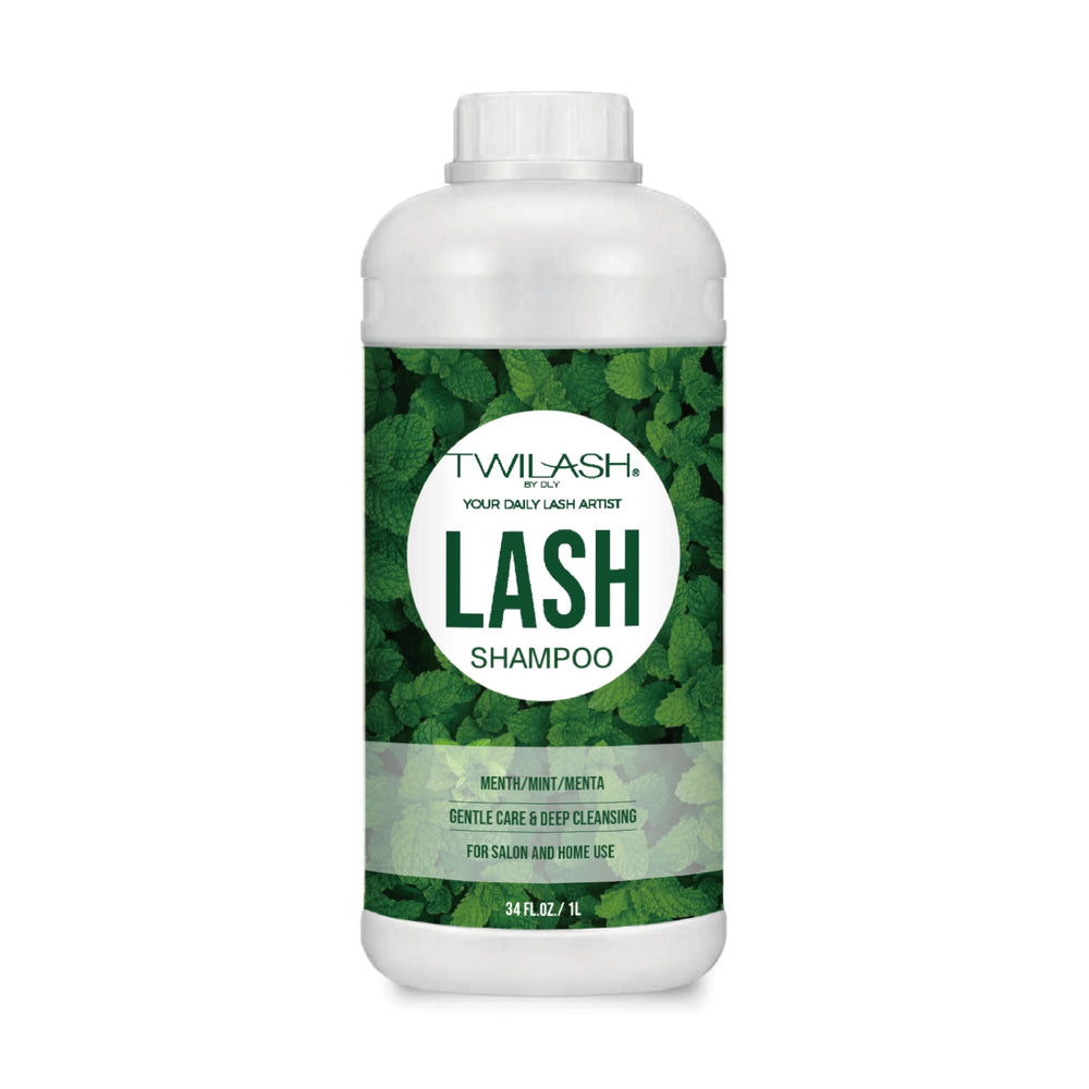 Twilash by DLY lash shampoo bottle with gentle foaming formula for clean lashes.