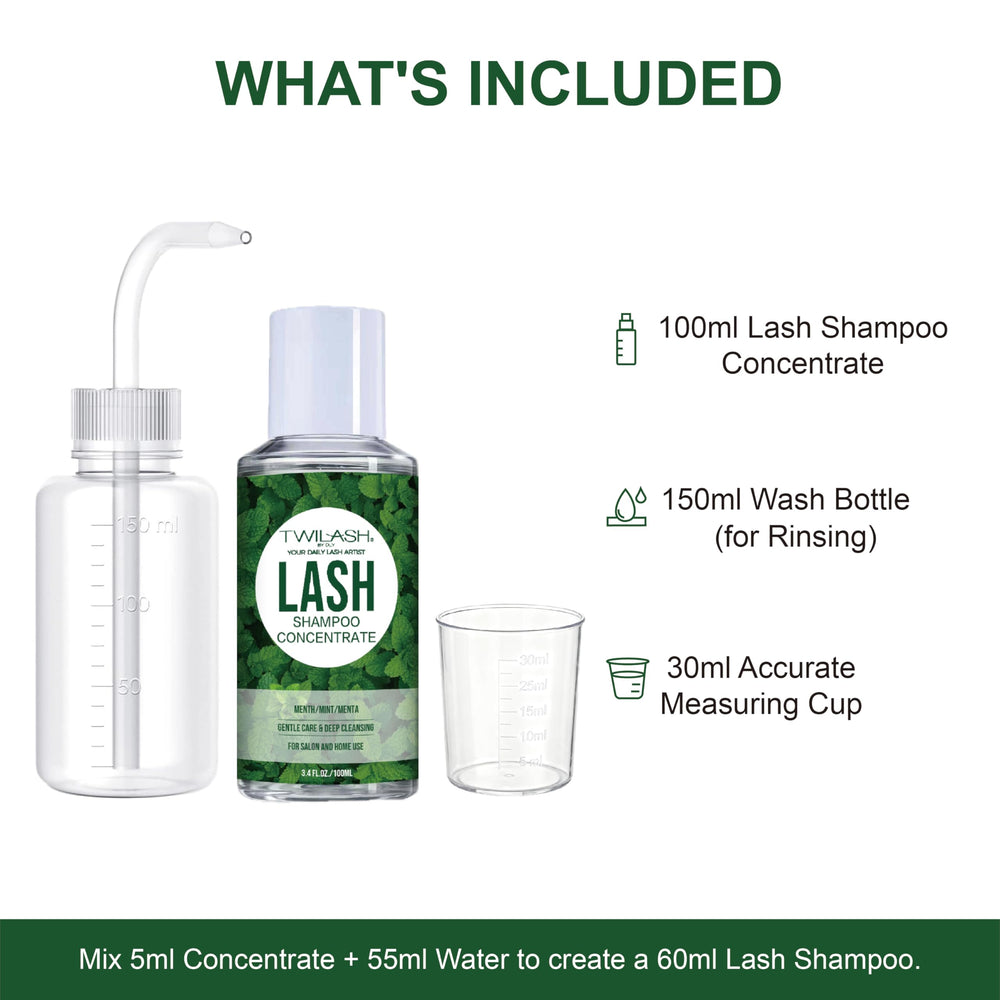 Measuring cup for precise formulation with TWILASH kit