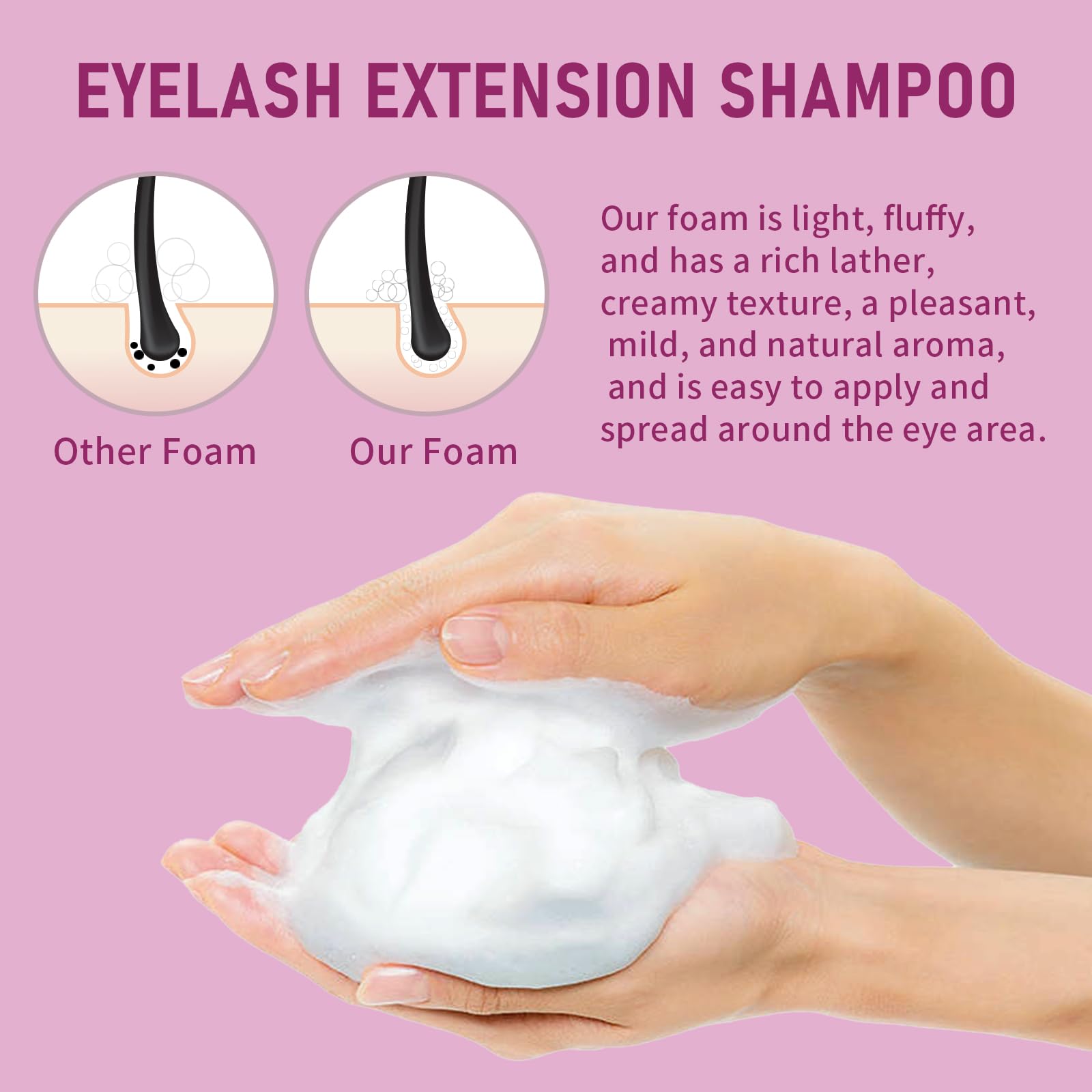 Natural vegan cruelty-free TWILASH BY DLY lash cleanser bottle