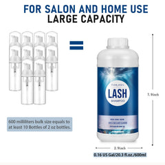 TWILASH BY DLY Ocean Lash Shampoo pour for easy application around eyes