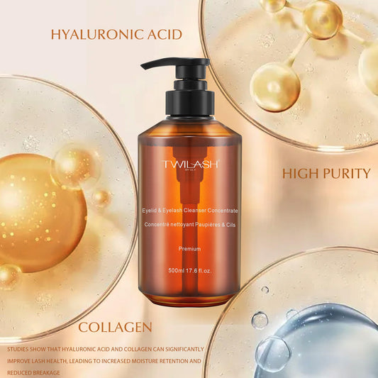 Twilash By DLY dilution setup for easy 1:10 mixing to create lash cleanser.