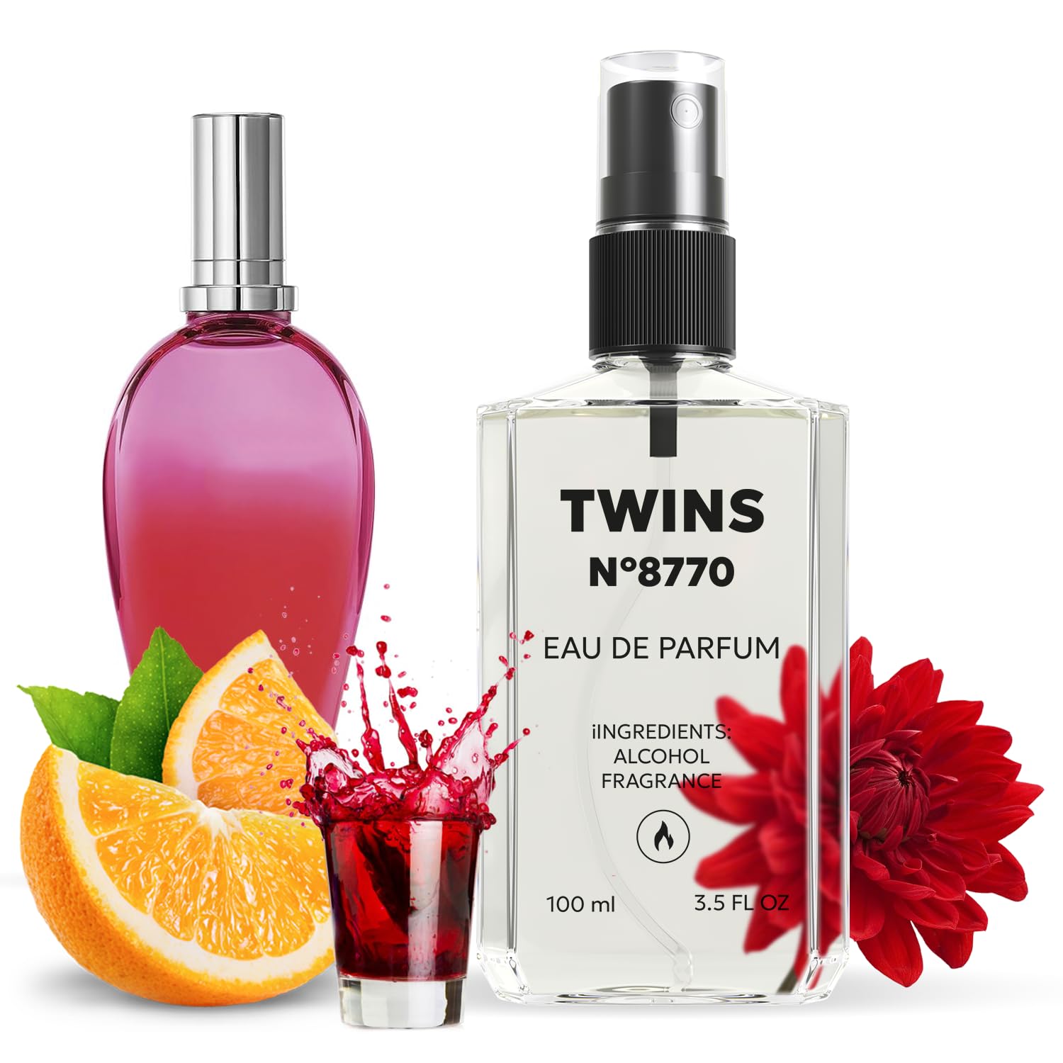 TWINS Impression Flor Del Sol bottle showcases a vibrant scent suitable for daily wear