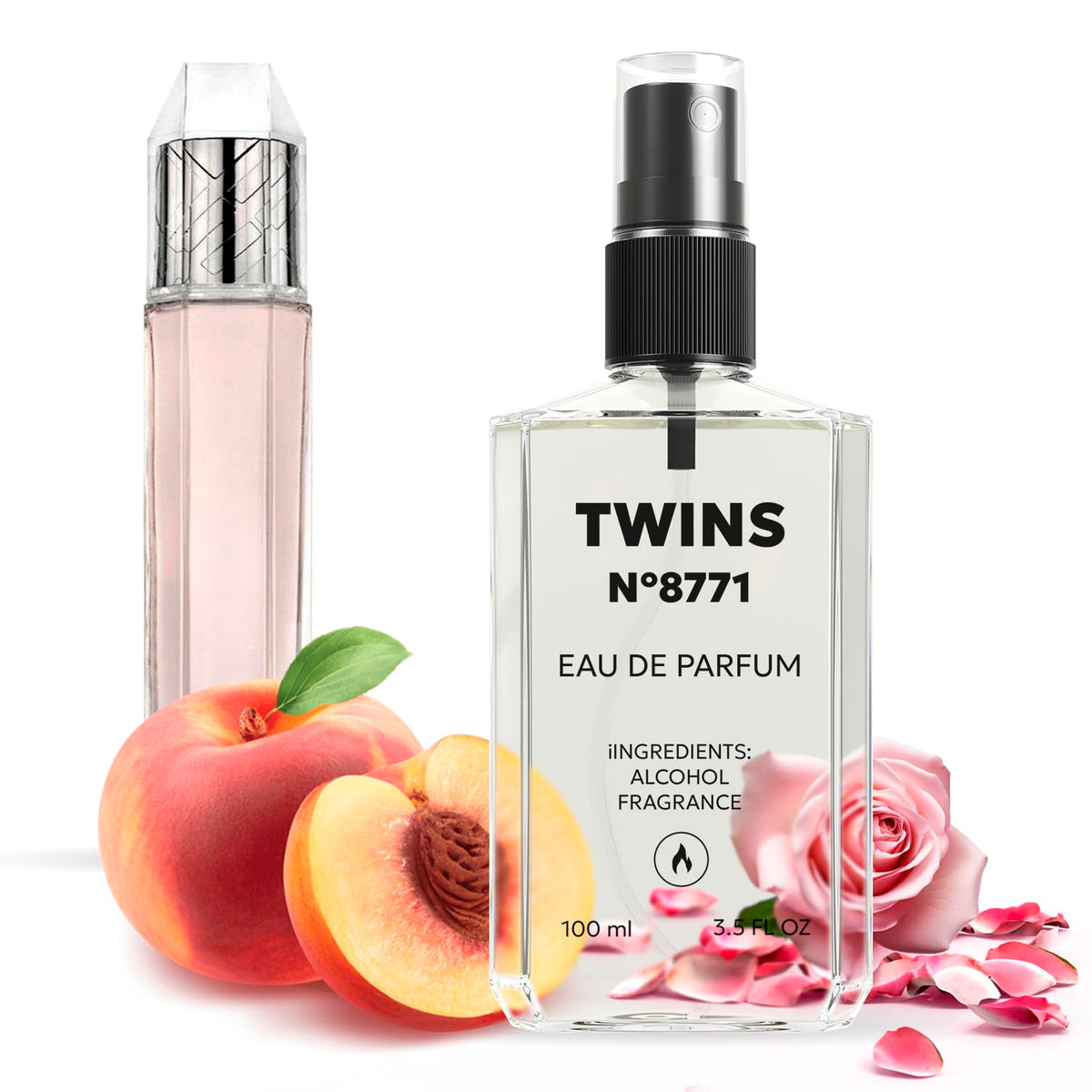 TWINS Impression of Body bottle close-up showcases elegant packaging for everyday wear.
