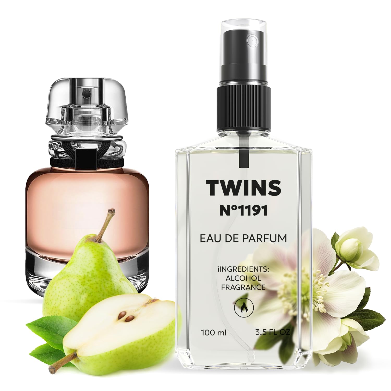 TWINS PARFUM Impression of L'Interdit bottle front for elegant evening wear.