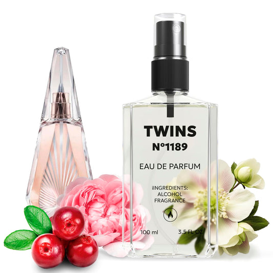 TWINS PARFUM Impression An Ou Demon bottle, all-day floral scent for evening wear.