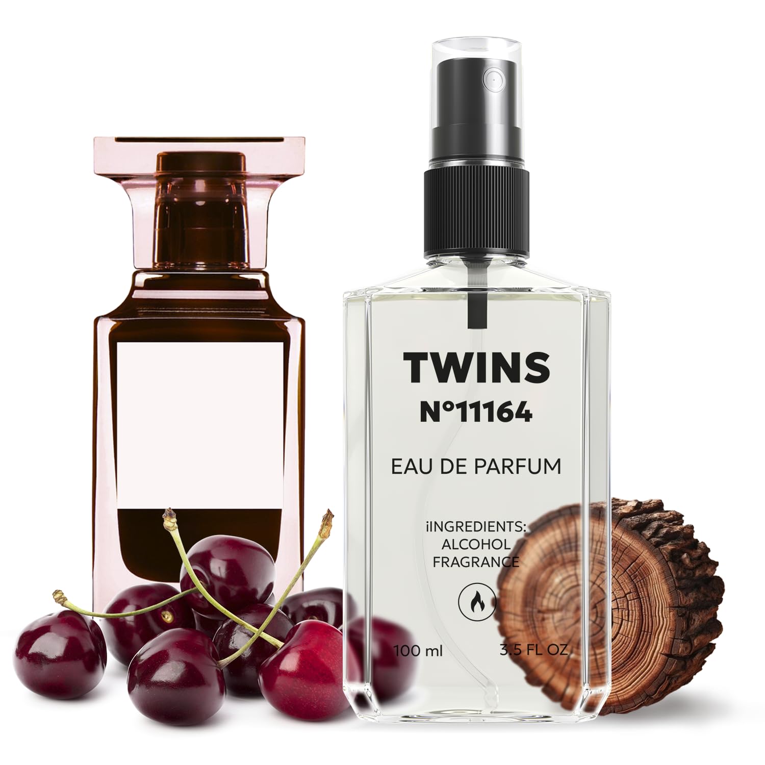 TWINS PARFUM Impression of Cherry Smoke bottle, long-lasting scent for evening wear.