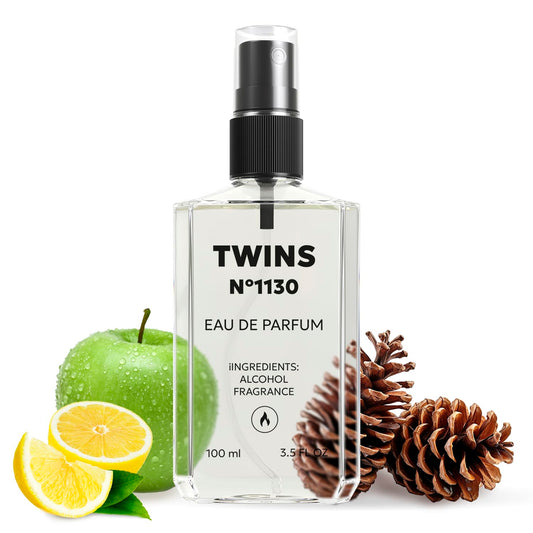 TWINS Parfum Impression Light Blue bottle front for everyday elegance.