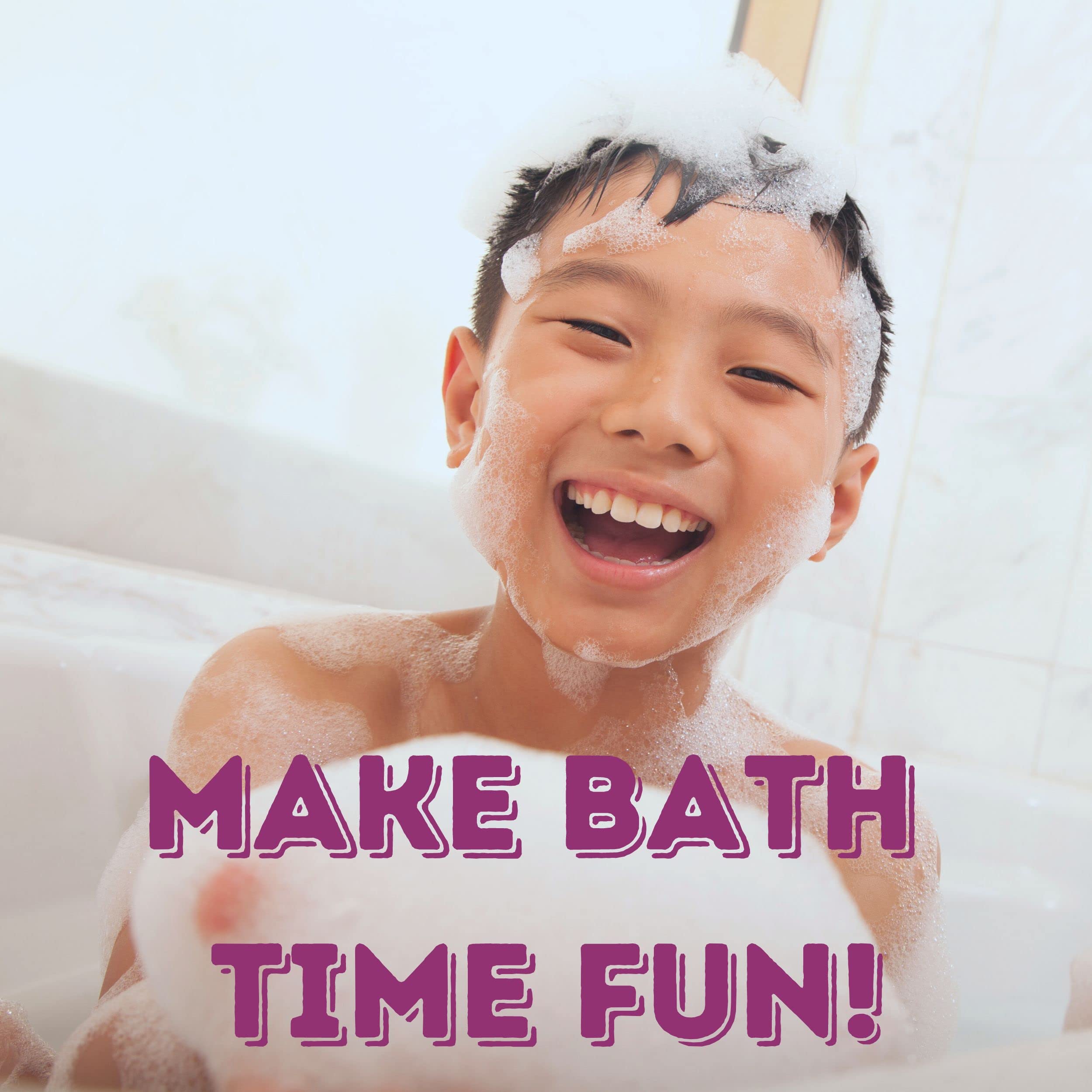 Bath bombs dissolving, releasing fizz and a toy reveal