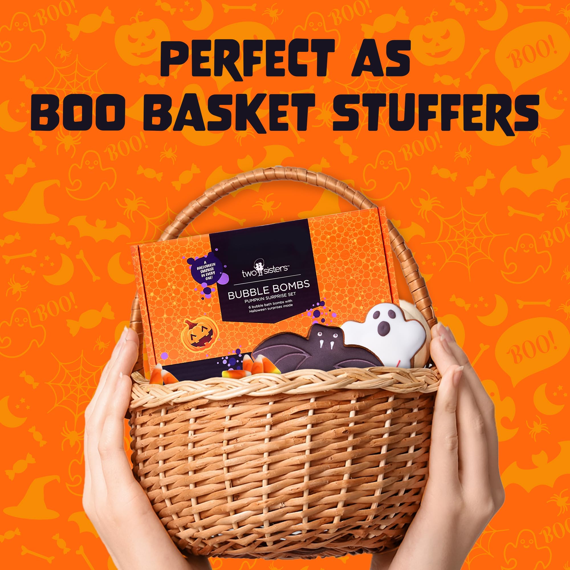 Two Sisters gift ready Halloween bath bombs for kids and teens