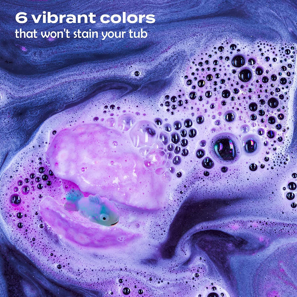 Two Sisters Ninja bath bombs feature fruity scents that brighten bath time.