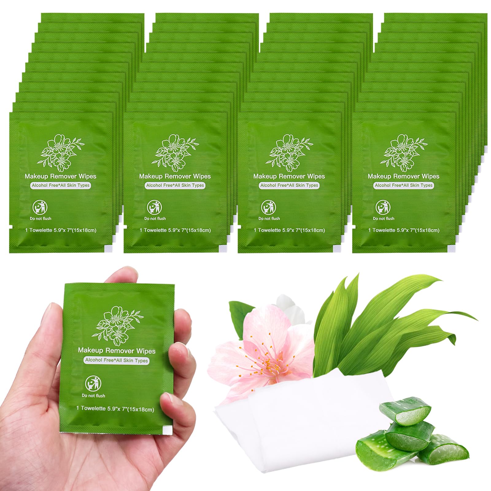 twoworld Gentle Cleansing Wipes bulk 100-pack packaging for travel.