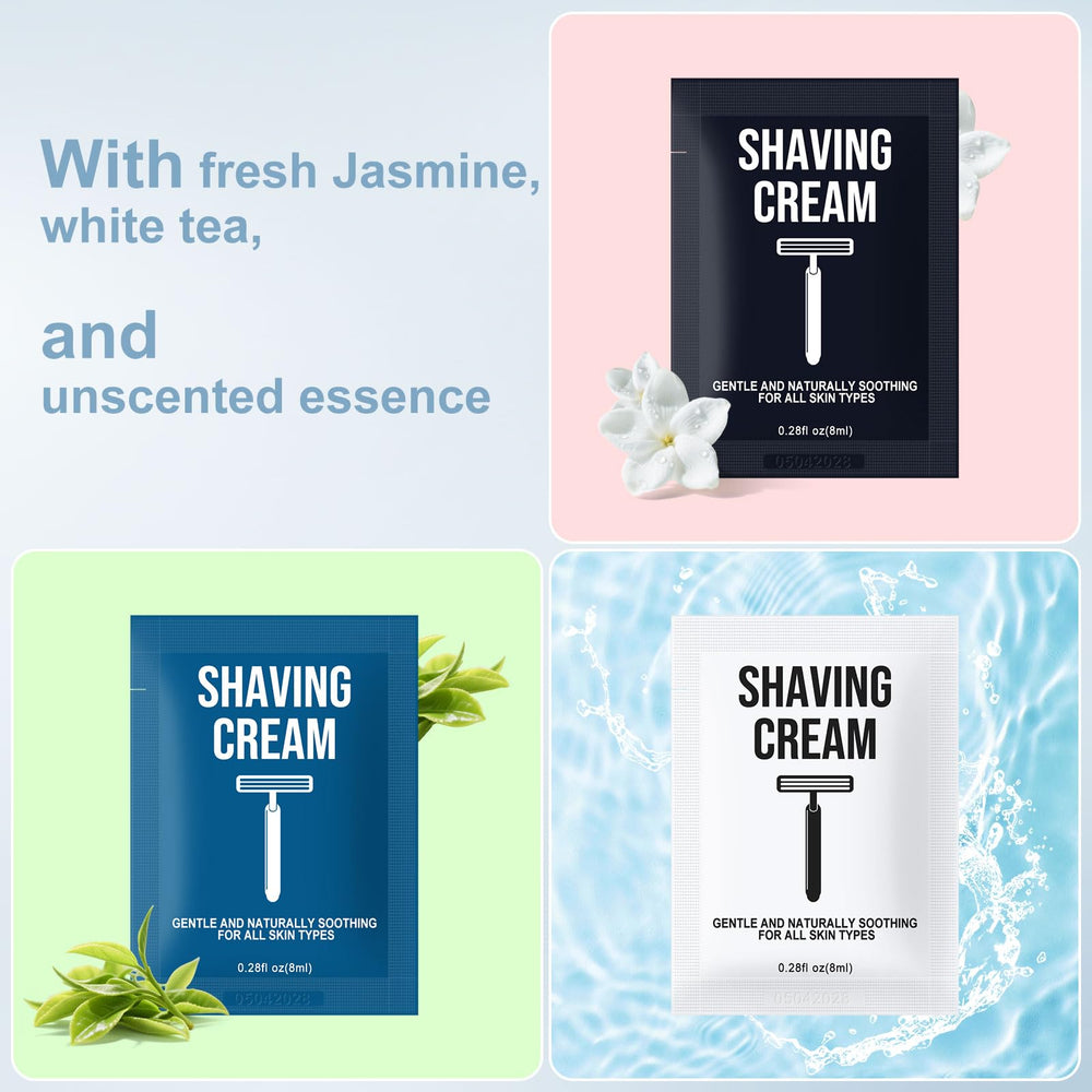 Twoworld unscented shaving cream 8ml bulk, fragrance-free option for travel