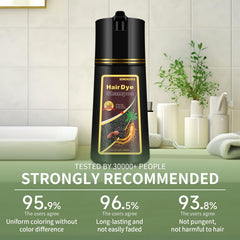 TYAYW Dark Coffee Hair Dye Shampoo even color result with natural gray coverage