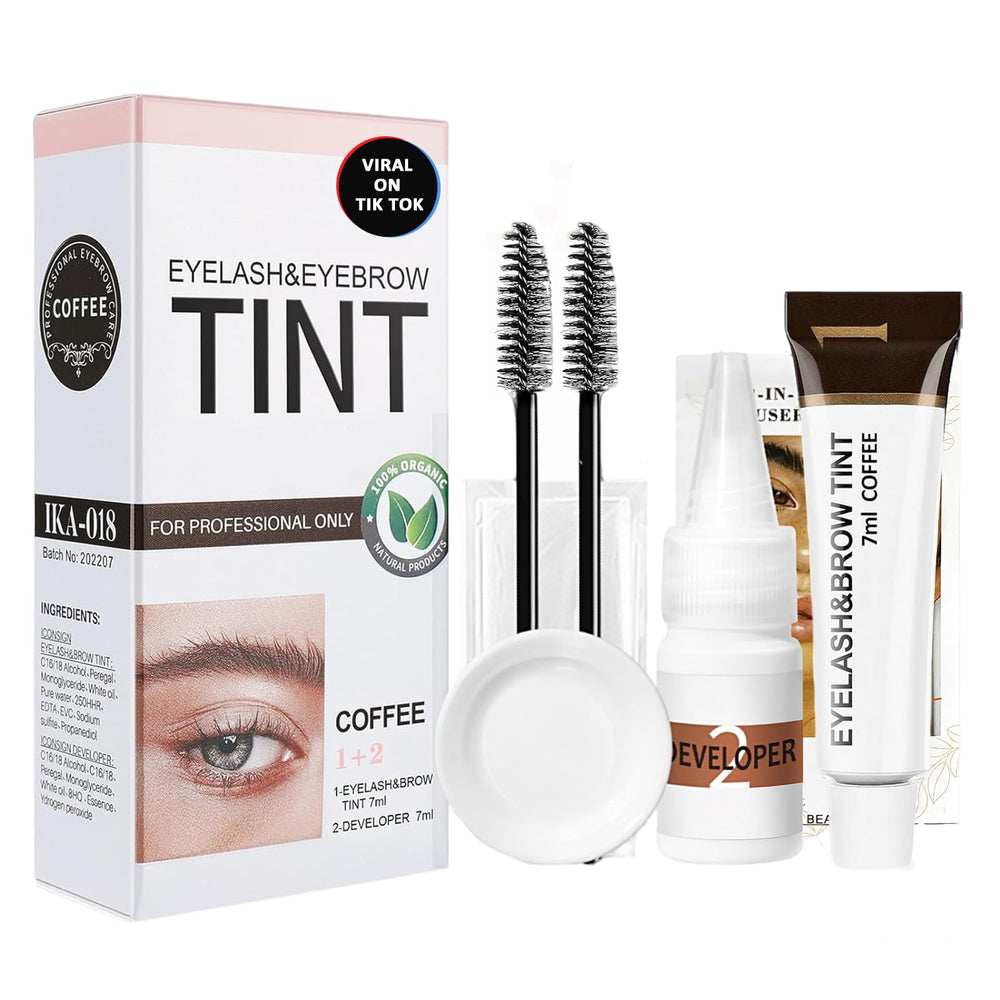 TYAYW Eyelash Color Kit Coffee for defined lashes with long-lasting tint.