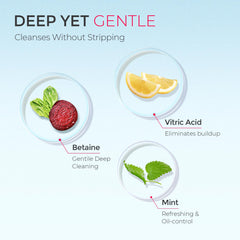 TYMO Clarifying Shampoo silicone-free formula leaves hair light and clean.