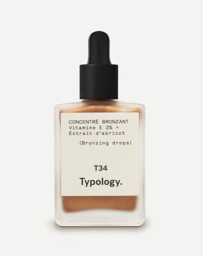 Typology Bronzing Drops bottle pour for instant glow and easy blending