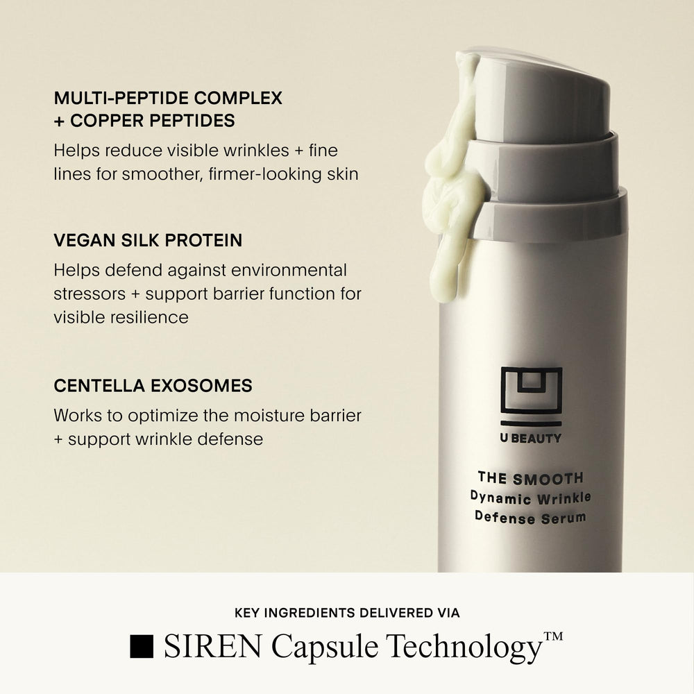 U Beauty The SMOOTH vegan silk protein supports a soft, resilient complexion