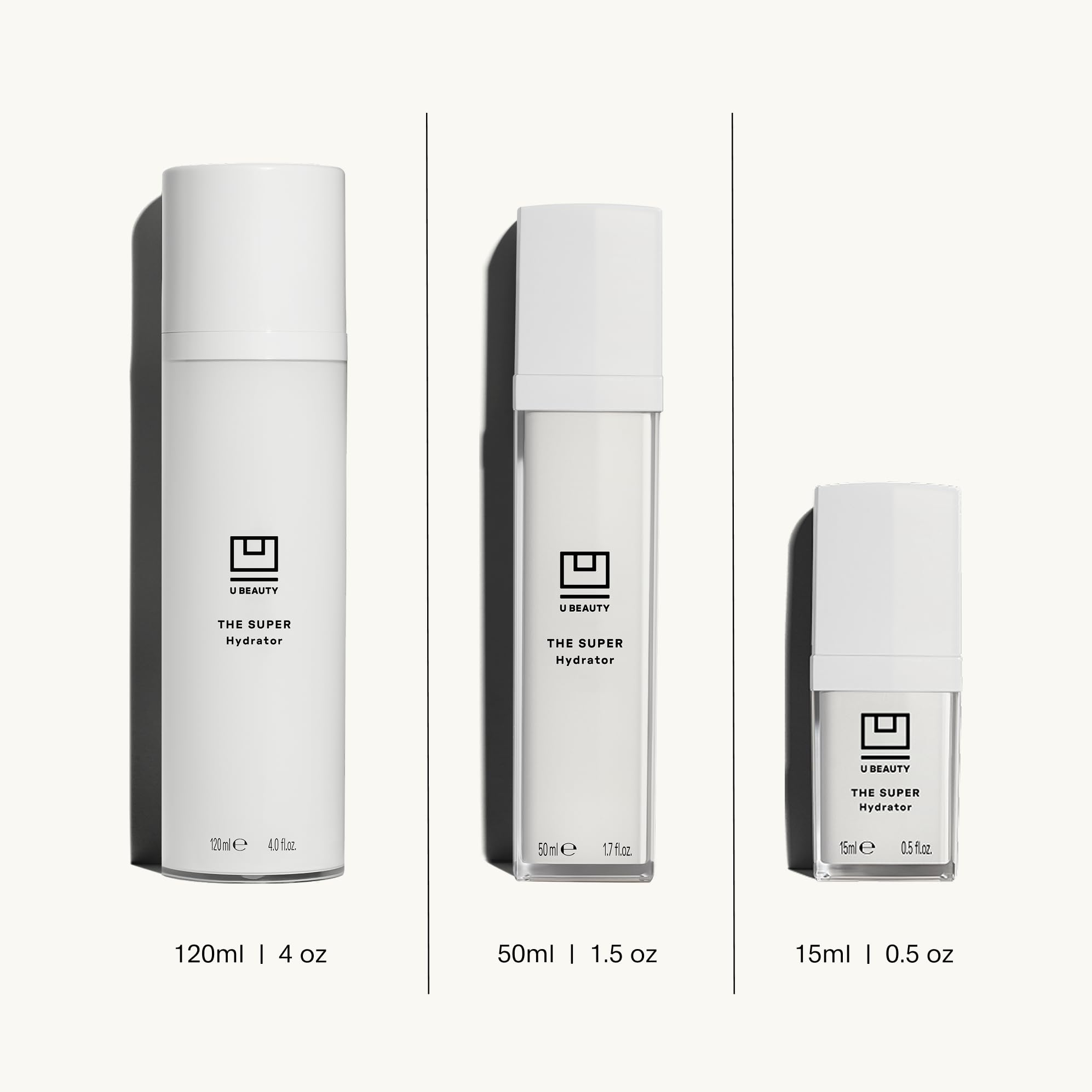 Retail packaging of U Beauty The SUPER Hydrator with glossy box.