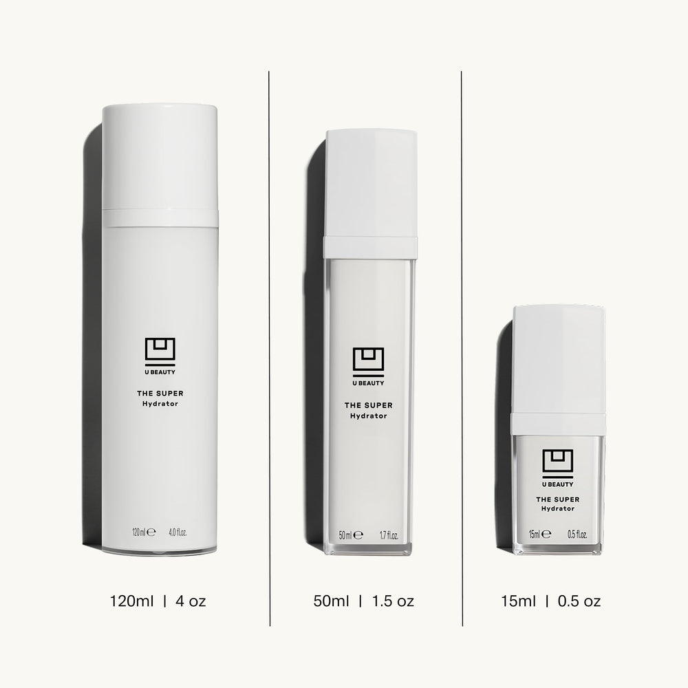 Retail packaging of U Beauty The SUPER Hydrator with glossy box.