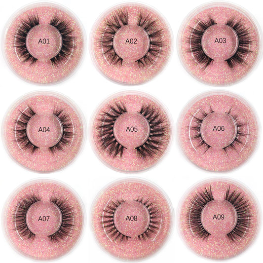U-Hotmi Fales Eyelashes 10-styles variety to match any occasion.