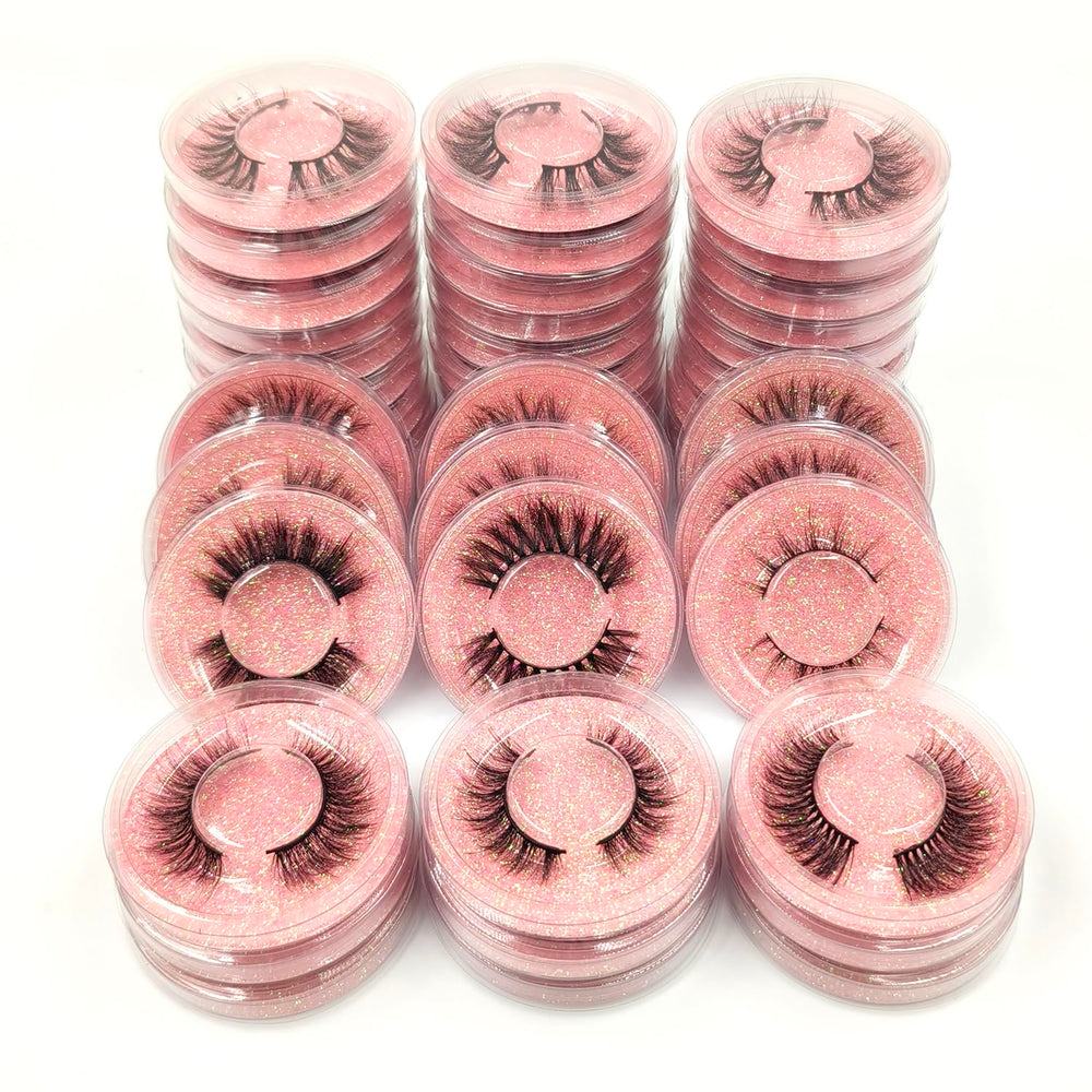 U-Hotmi Fales Eyelashes 50-pair box for versatile daily to party looks.