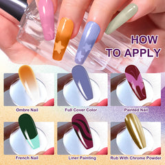U-Shinein 100 nail sponge blocks for precise blending and smooth gradients.