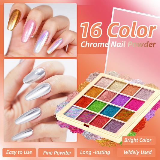 U-Shinein aurora iridescent powder creates holographic effects and luminous shine.