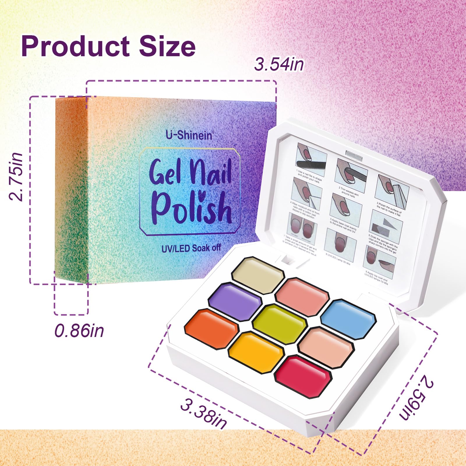 U-Shinein DIY nail art collection enables versatile home manicure experiments.