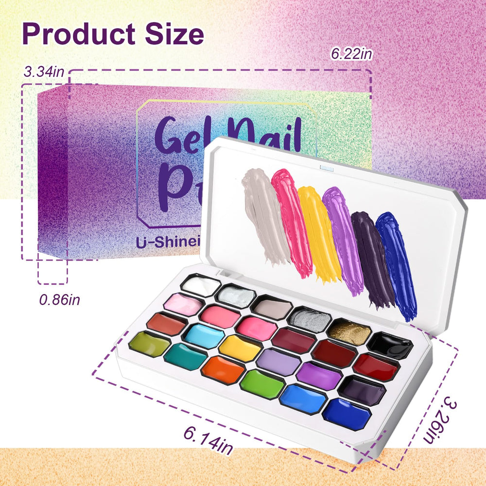 U-Shinein nails ready for French manicure with long-lasting color and shimmer.