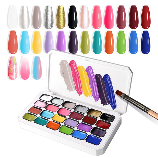 U-Shinein gradient painting gel bottle delivers vibrant ombre color for striking nails.