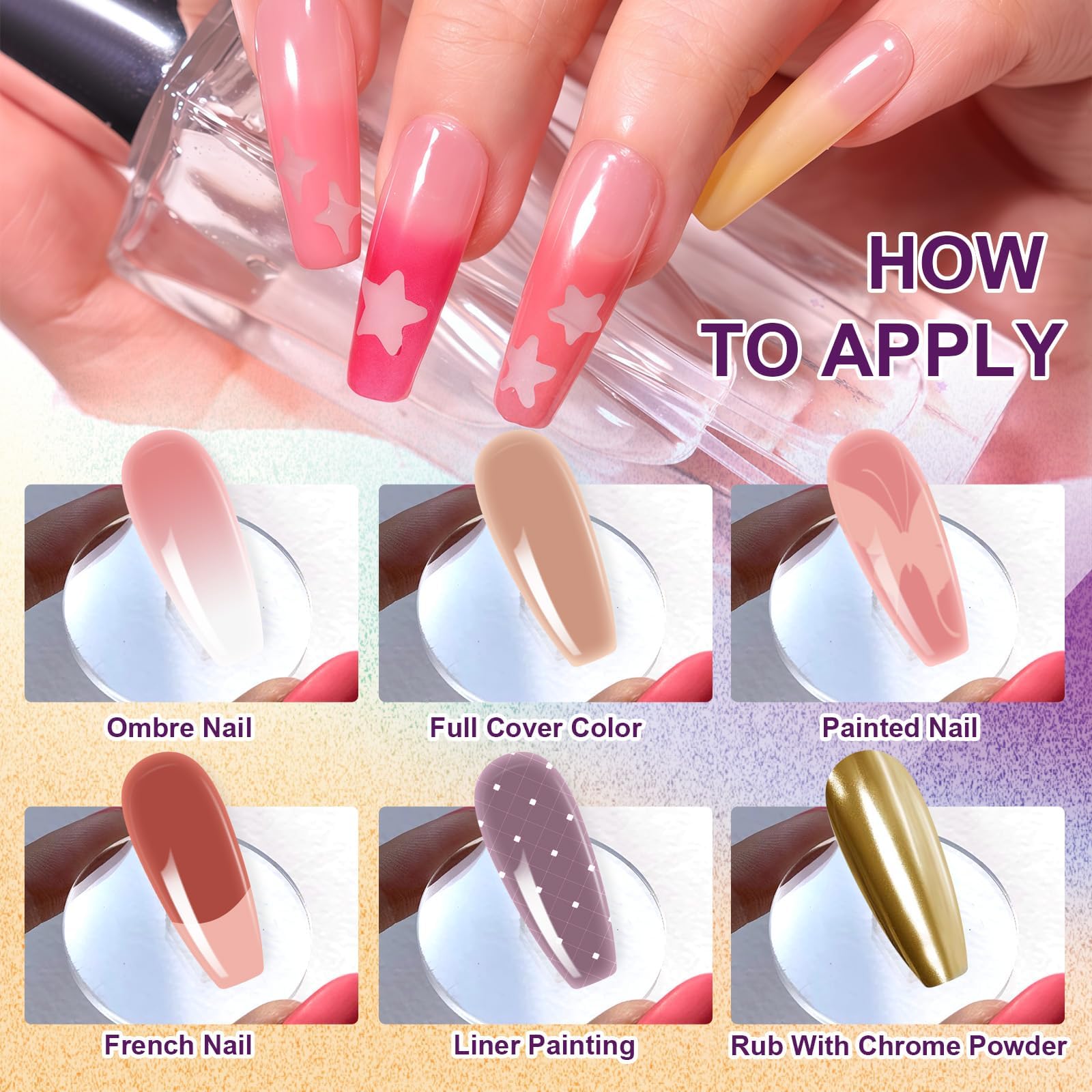 U-Shinein pearlescent metallic shades ideal for glossy accent nails.